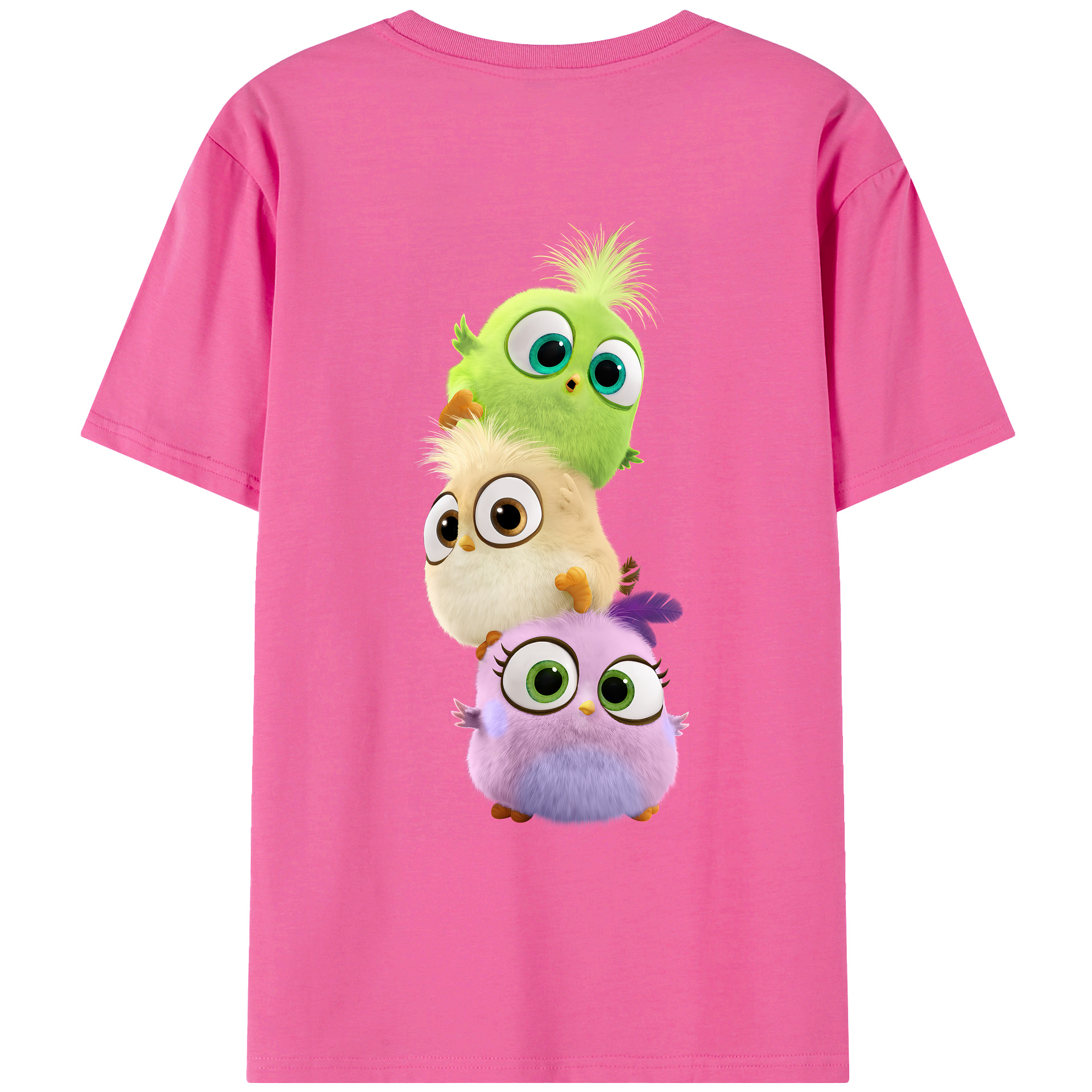 （画像用） Angry Birds アングリーバード レディース半袖Tシャツ(バックプリント)